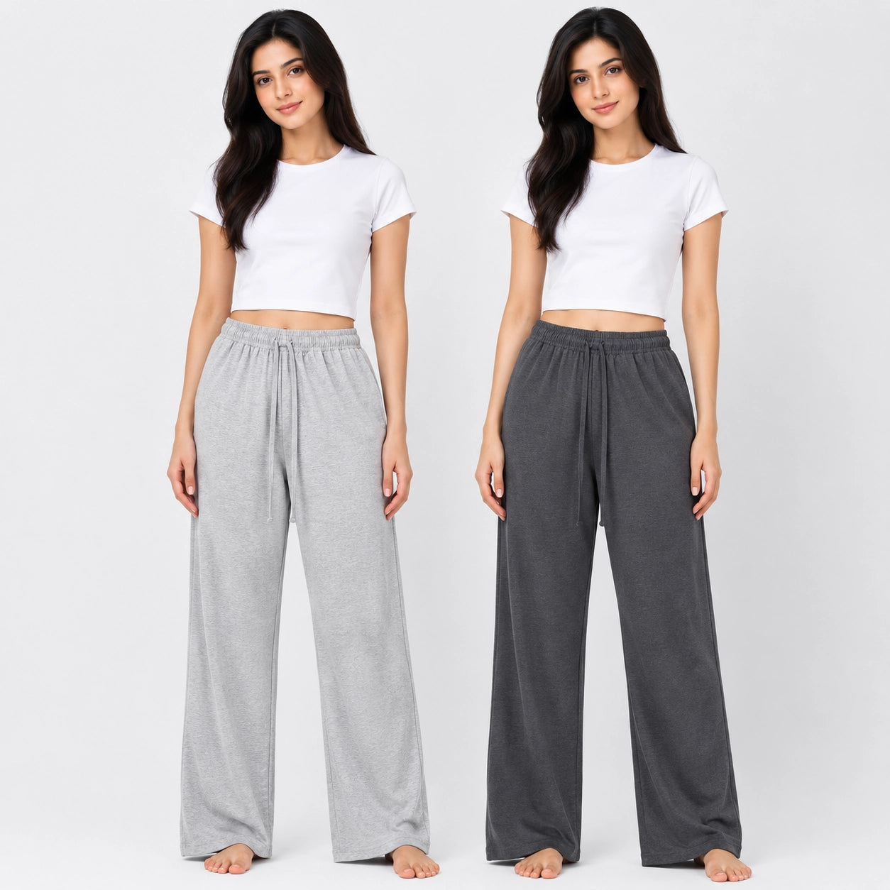 Pack of 2 Trousers Comfy Sleep – Gray & Dark Grey