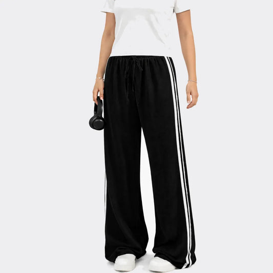 Buy Double Stripe Elastic Waist Jersey Trouser Online Pakistan COD - MK Garments