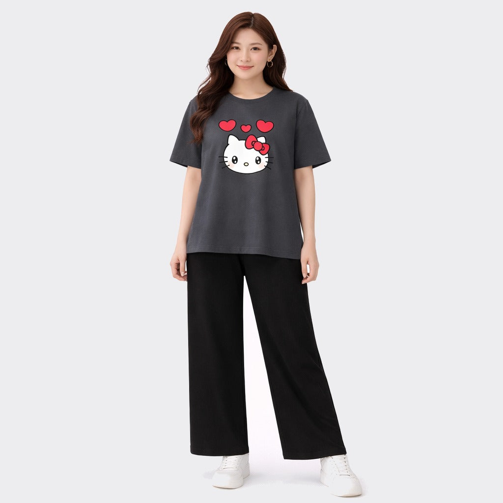 Buy Kitty Printed 2 Piece Women Night Suit Pajama Online Pakistan COD - MK Garments