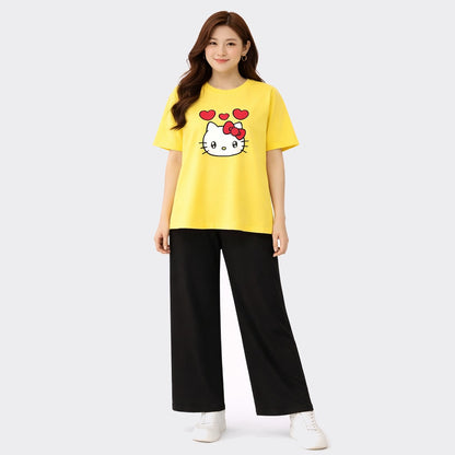 Buy Kitty Printed 2 Piece Women Night Suit Pajama Online Pakistan COD - MK Garments