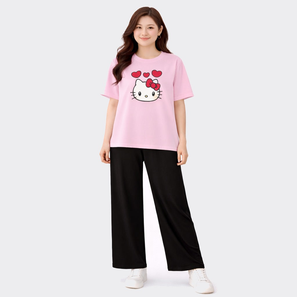 Buy Kitty Printed 2 Piece Women Night Suit Pajama Online Pakistan COD - MK Garments