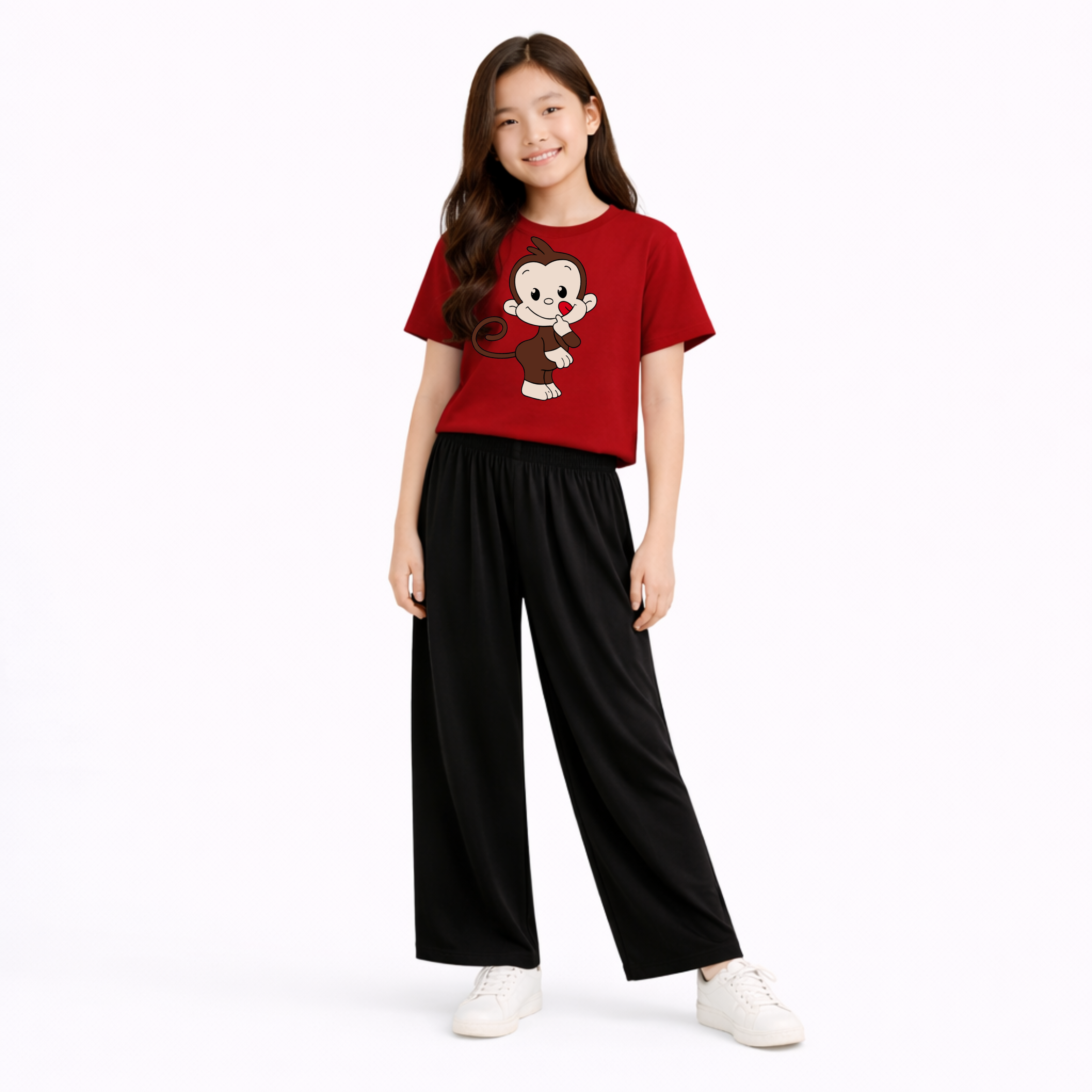 Kids Summer Monkey Printed 2 Piece Set Soft Jersey Fabric