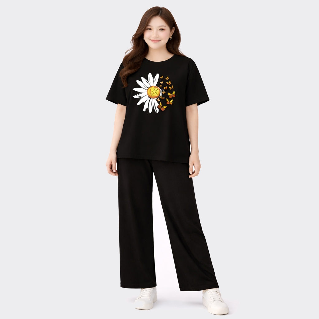 Buy Sunflower Printed 2 Piece Women Night Suit Pajama Online Pakistan COD - MK Garments
