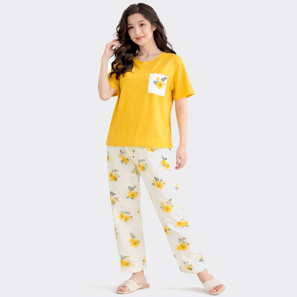 Buy Floral Printed 2 Piece Cotton PJ Set Women Online Pakistan COD - MK Garments