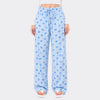Flower Print Trouser – Sky Blue