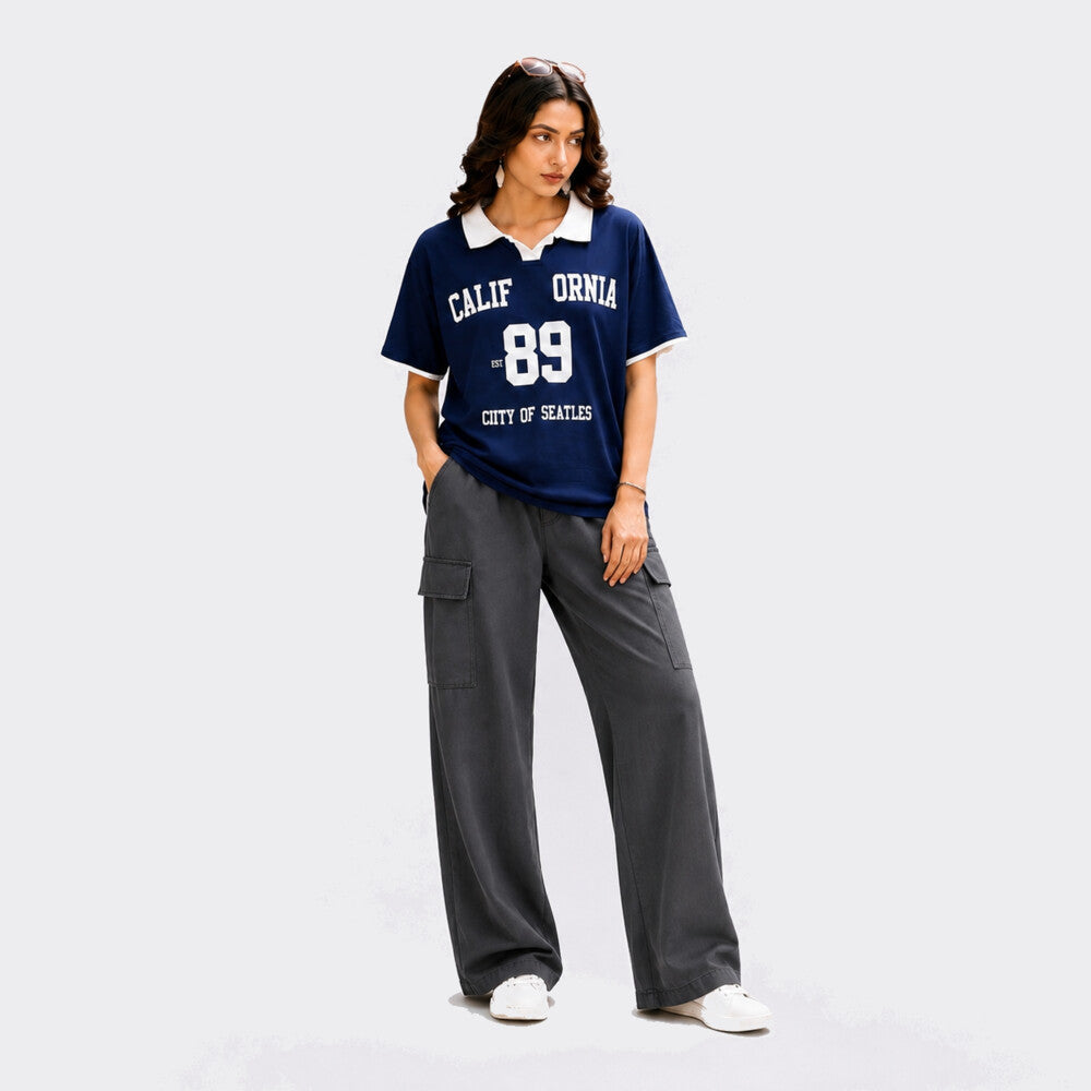 California 2 Piece Set – T-Shirt & Wide Leg Trouser