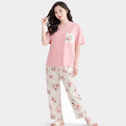 Buy Floral Printed 2 Piece Cotton Pajama Set For Women Online Pakistan COD - MK Garments