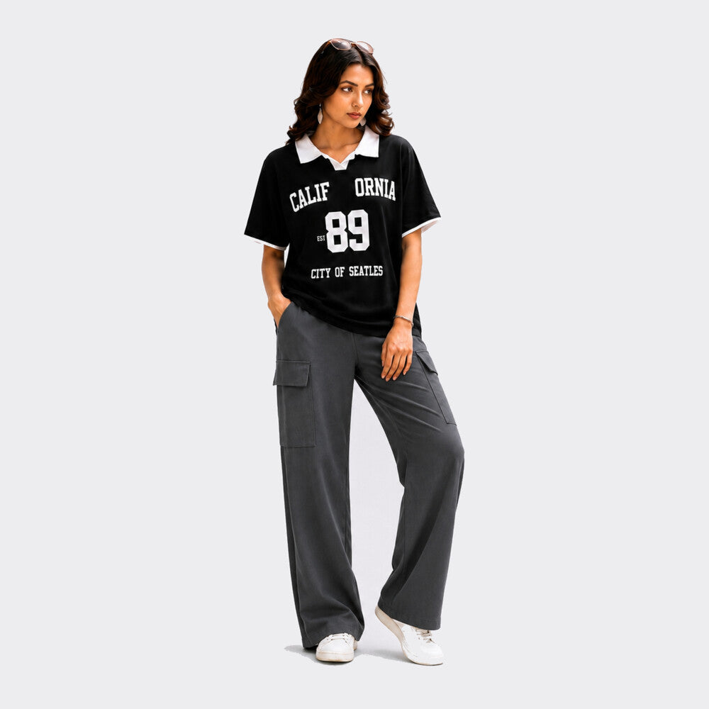 California 2 Piece Set – T-Shirt & Wide Leg Trouser