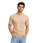 Plain Colors Half Sleeves T Shirts For Mens