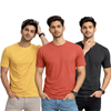 Pack Of 3 Plain Colors Half Sleeves T Shirts For Mens