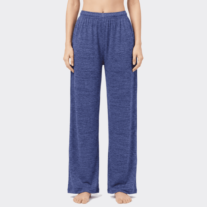 Soft Ease - Cotton Relax Trouser -  Blue