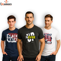 Pack Of 3 Printed  Half Sleeves T Shirts For Men's