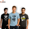 Pack Of 3 Printed  Half Sleeves T Shirts For Men's