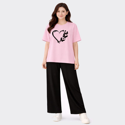Buy Butterfly Heart PJ Set Women Nightwear Online Pakistan COD - MK Garments