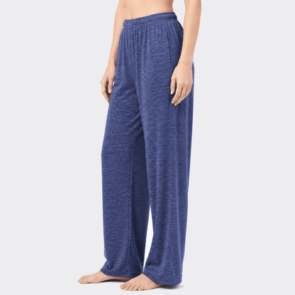 Soft Ease - Cotton Relax Trouser -  Blue