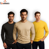 Pack Of 3 Plain Colors Full Sleeves  T Shirts For Mens