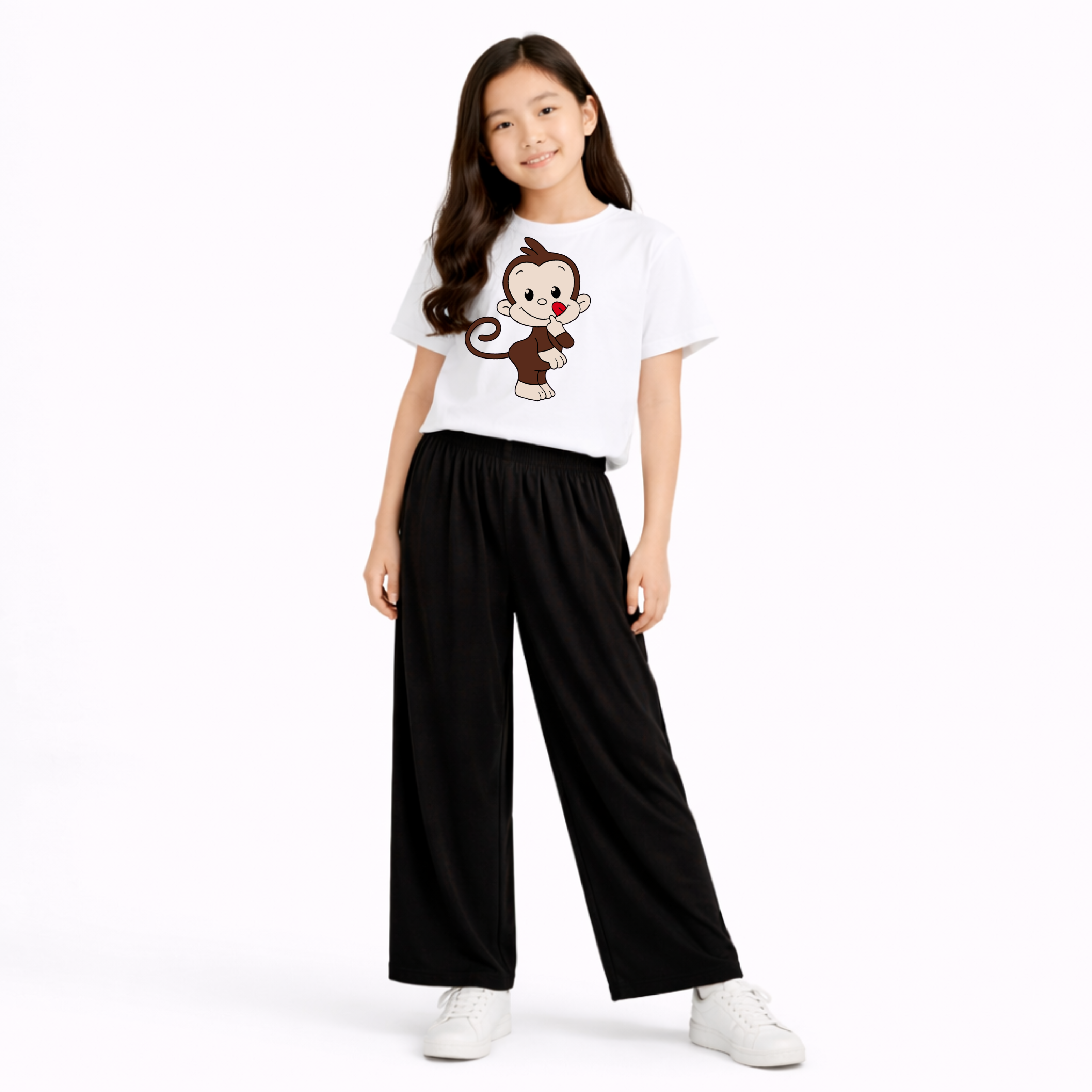 Kids Summer Monkey Printed 2 Piece Set Soft Jersey Fabric