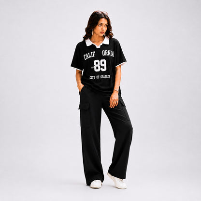 California 2 Piece Set – T-Shirt & Wide Leg Trouser