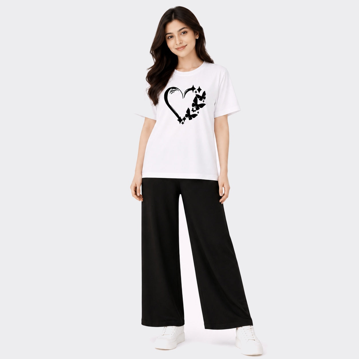 Buy Butterfly Heart PJ Set Women Nightwear Online Pakistan COD - MK Garments