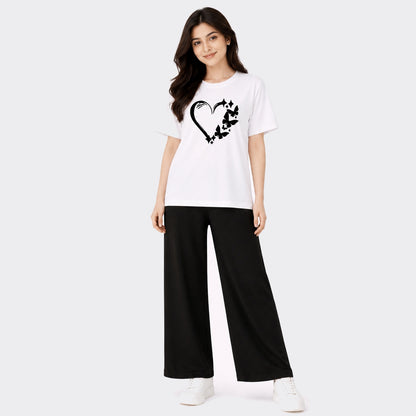 Buy Butterfly Heart PJ Set Women Nightwear Online Pakistan COD - MK Garments