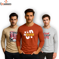 Pack Of 3 Printed Full Sleeves T Shirts For Mens