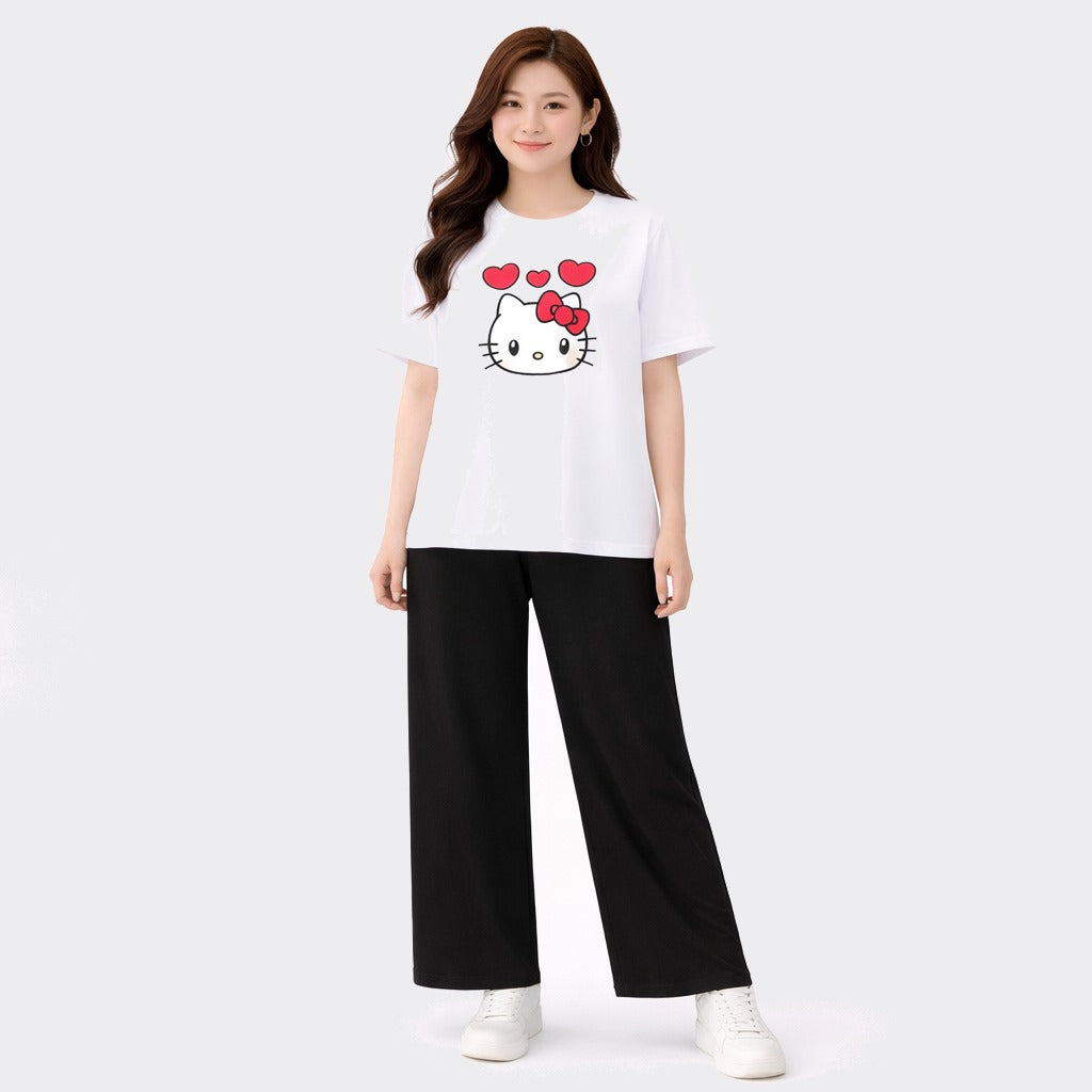 Buy Kitty Printed 2 Piece Women Night Suit Pajama Online Pakistan COD - MK Garments