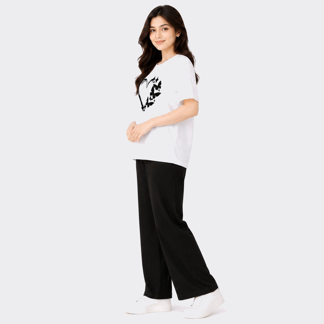 Buy Butterfly Heart PJ Set Women Nightwear Online Pakistan COD - MK Garments
