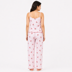 Women’s Cherry Bliss Cotton Sleeveless PJ Set  Soft & Lightweight