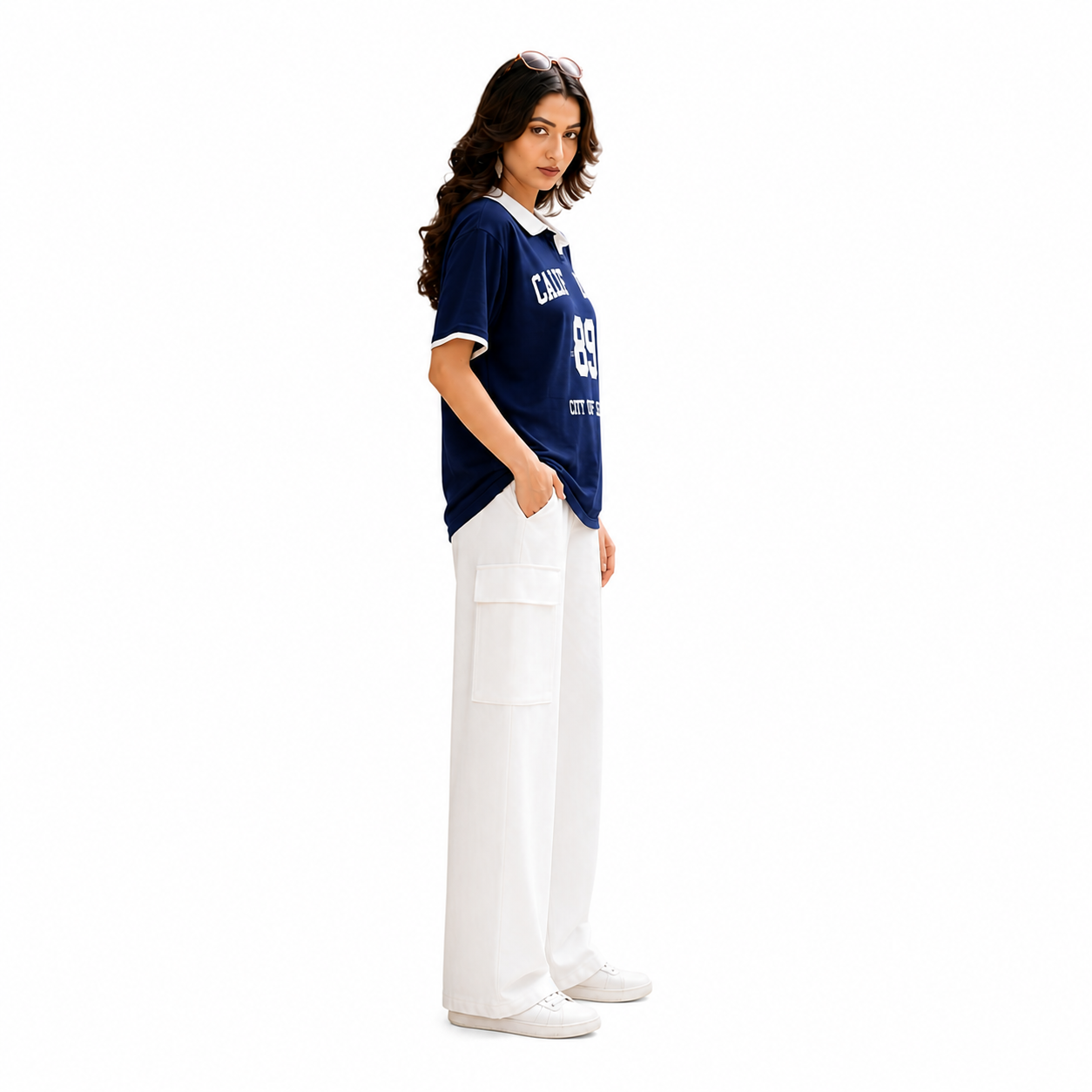 California 2 Piece Set – T-Shirt & Wide Leg Trouser