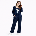 Bunny Printed 3 Piece  Night Suite Home Wear For Girls
