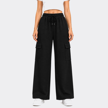 Terry Cargo Trouser – Black