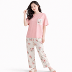 Floral Printed 2 Piece Pj Set