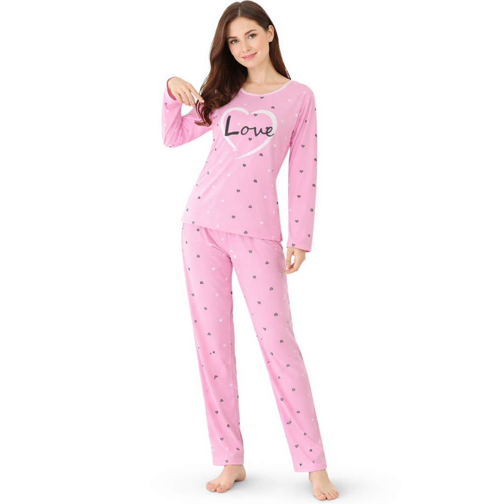 Heart Love Printed 2-Piece