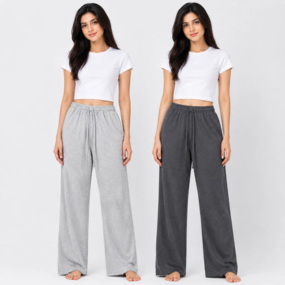 Pack of 2 Trousers  Comfy Sleep  – Gray & Dark Grey