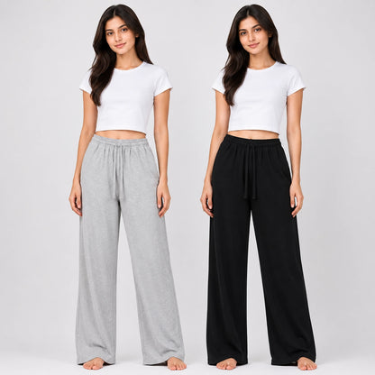 Pack of 2 Trousers  Comfy Sleep  – Gray & Black