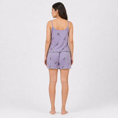 Buy Cherry Print Cami Shorts 2 Piece Women Nightwear Online Pakistan COD - MK Garments