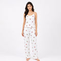 Women’s Cherry Bliss Cotton Sleeveless PJ Set  Soft & Lightweight