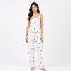 Women’s Cherry Bliss Cotton Sleeveless PJ Set  Soft & Lightweight