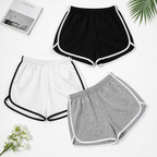 MK Garments - Pack Of 3 White Strip Shorts Soft Fabric