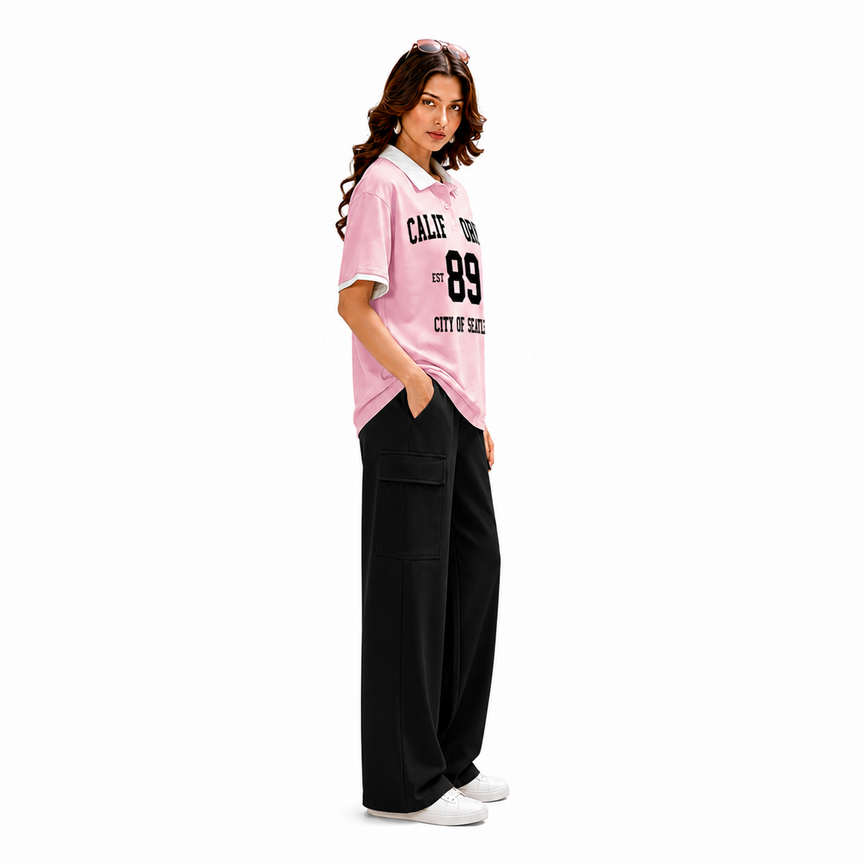 California 2 Piece Set – T-Shirt & Wide Leg Trouser