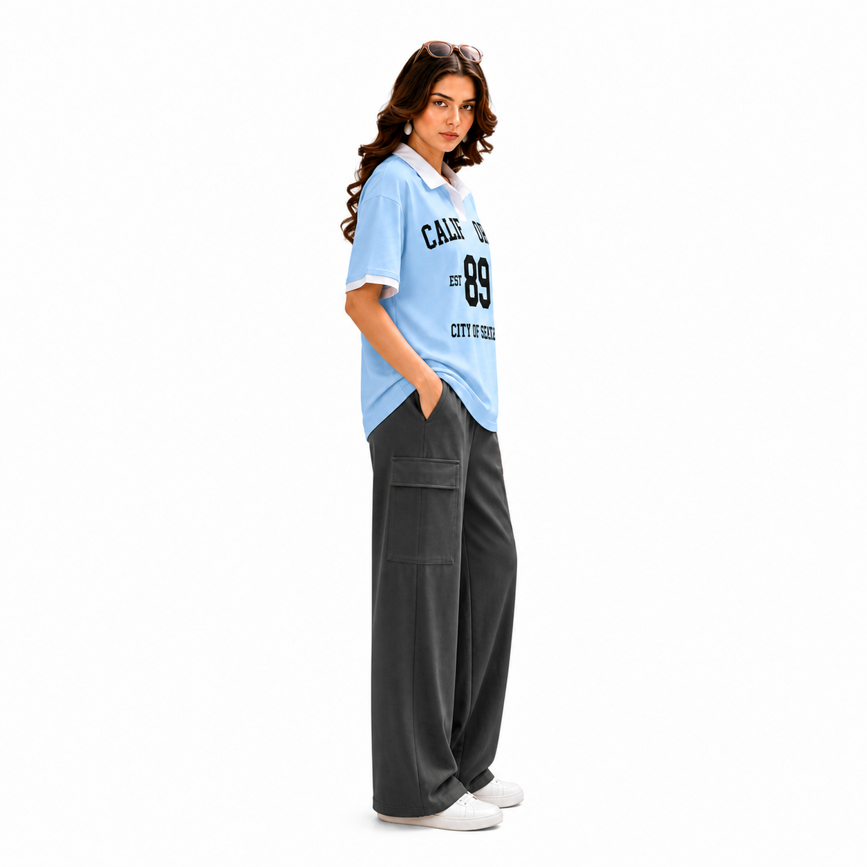 California 2 Piece Set – T-Shirt &amp; Wide Leg Trouser
