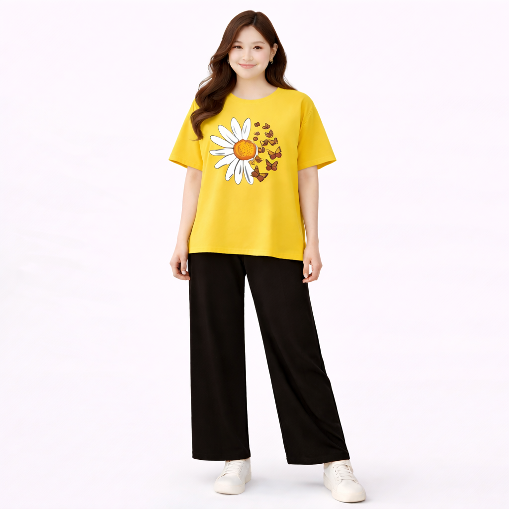 Sunflower Printed 2 Piece Suite