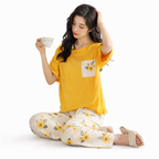 Floral Printed 2 Piece Pj Set