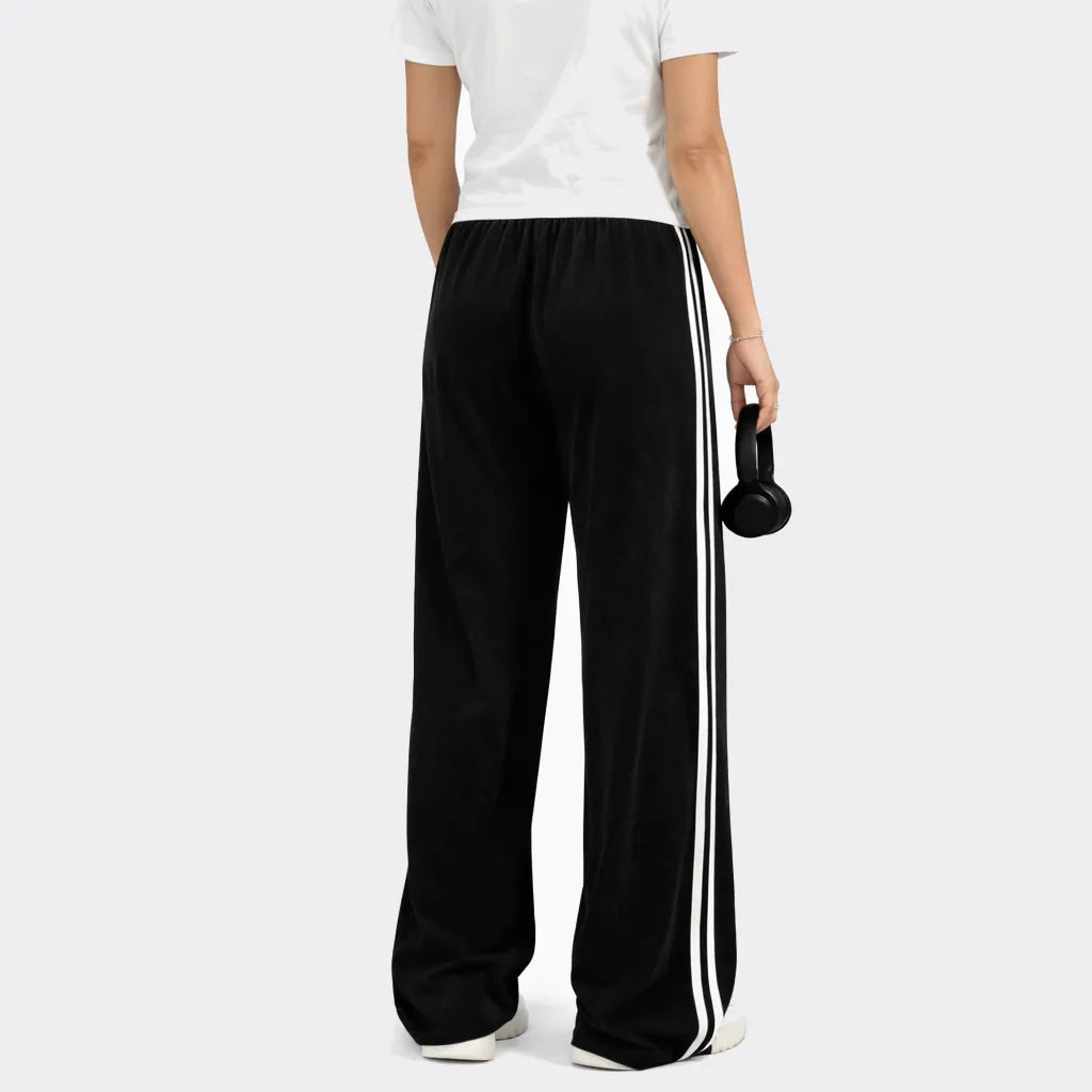 Buy Double Stripe Elastic Waist Jersey Trouser Online Pakistan COD - MK Garments