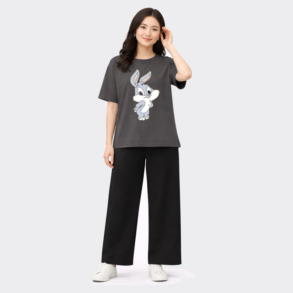 Buy Bunny Printed 2 Piece Women Night Suit Pajama Online Pakistan COD - MK Garments