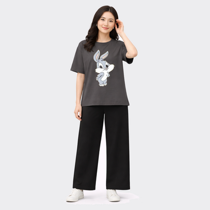 Buy Bunny Printed 2 Piece Women Night Suit Pajama Online Pakistan COD - MK Garments