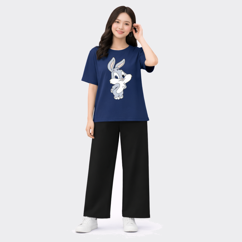 Buy Bunny Printed 2 Piece Women Night Suit Pajama Online Pakistan COD - MK Garments