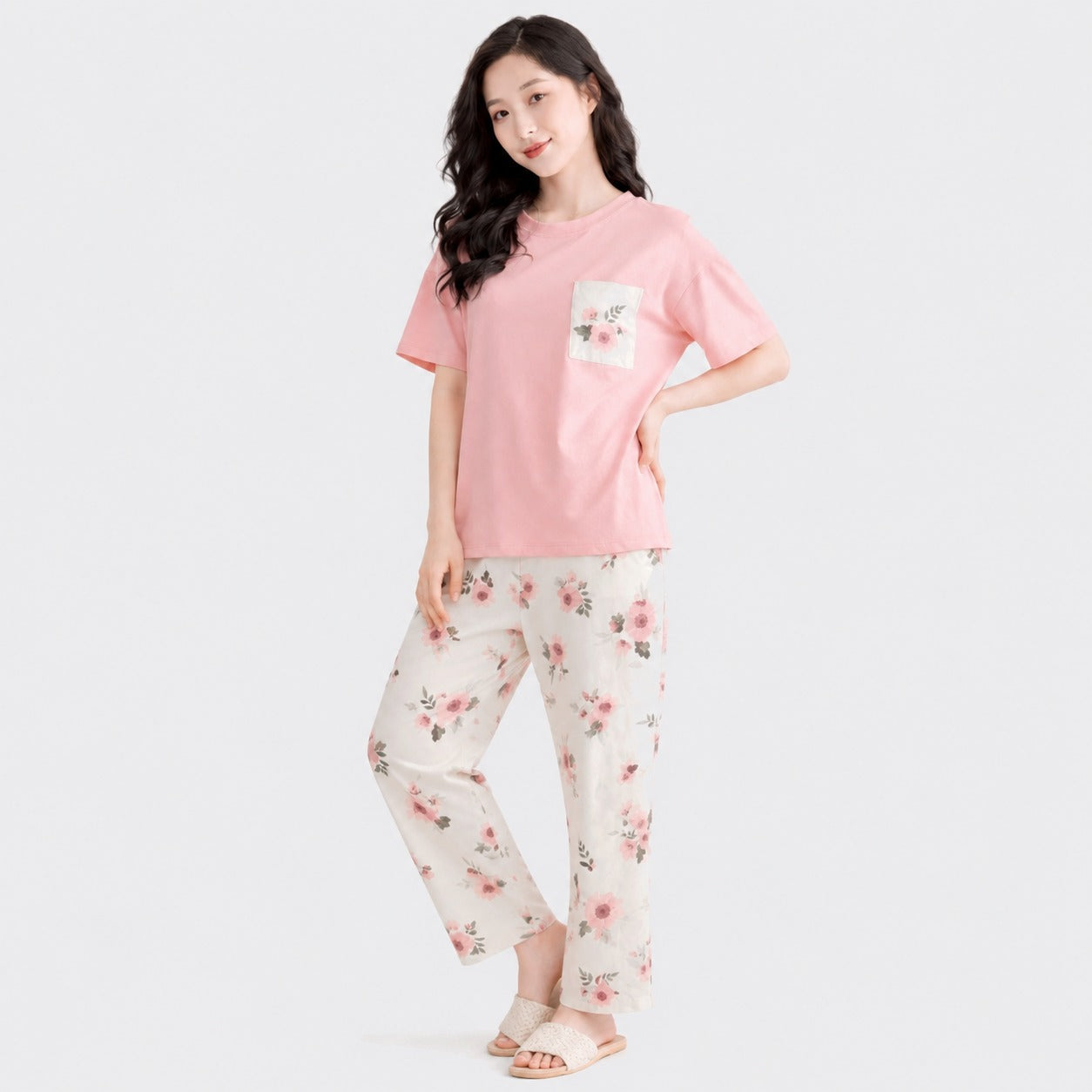 Buy Floral Printed 2 Piece Cotton PJ Set Women Online Pakistan COD - MK Garments